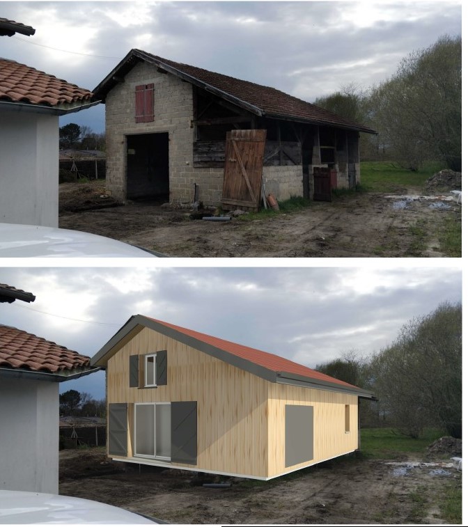déclaration préalable travaux Landes arnaud architecture dessinateur bâtiment